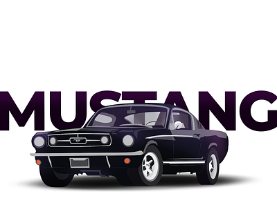 Ford Mustang car illustration ford illustration mustang