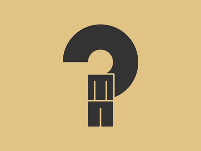 Question Mark Man illustration logo man mark question mark symbol type
