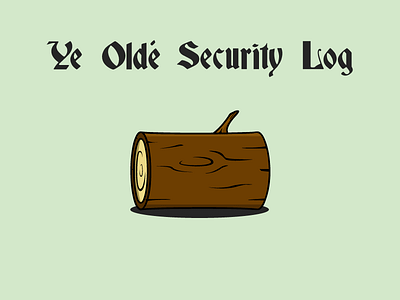 Ye Olde Security Log icon illustration log security log