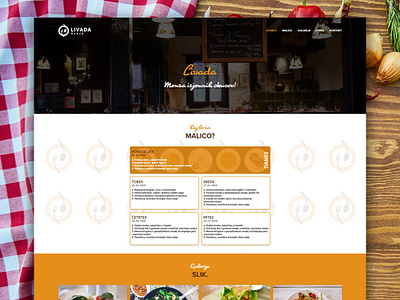 Restaurant website design adobe xd app clean css dailyui design food homepage homepage design html landing page logo menu minimal orange restaurant ui ux uxdesign website