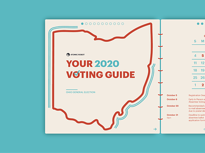 2020 Voting Guide - Atomic Robot 2020election atomicrobot booklets design guide typography vote2020 votereducation voterregistration