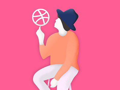 Hellow Dribbble! illustration illustrator