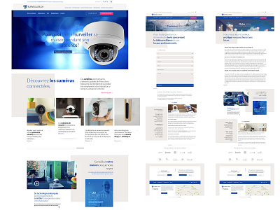Surveiller.ch blue branding ergoomy flat design logo modern navigation security simple ux design