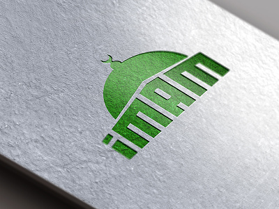 Logo Imam brand construction great icon identity illustration logotype simple type vector