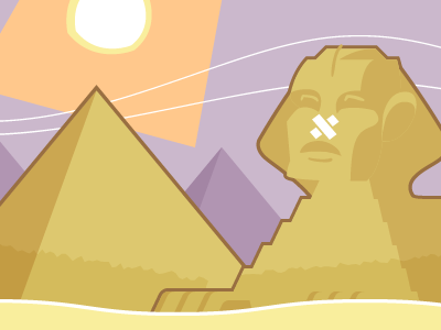 Egypt background pyramid sand sphinx