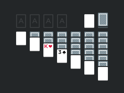 Minimal Solitaire card game solitaire