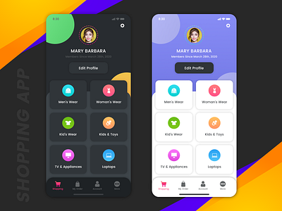 Shopping App Design - UI Design, UX Design. app design app designer appdesign application design bright colours design design app dribbble graphic designer new ui ux design ui ui design ui designer ui designs ui ux design ux ux design ux designer