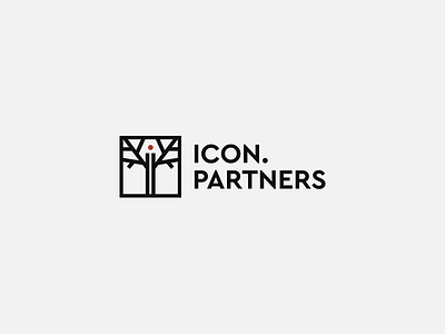 ICON.PARTNERS branding company graphic design law lawyer logo logotype man people tree