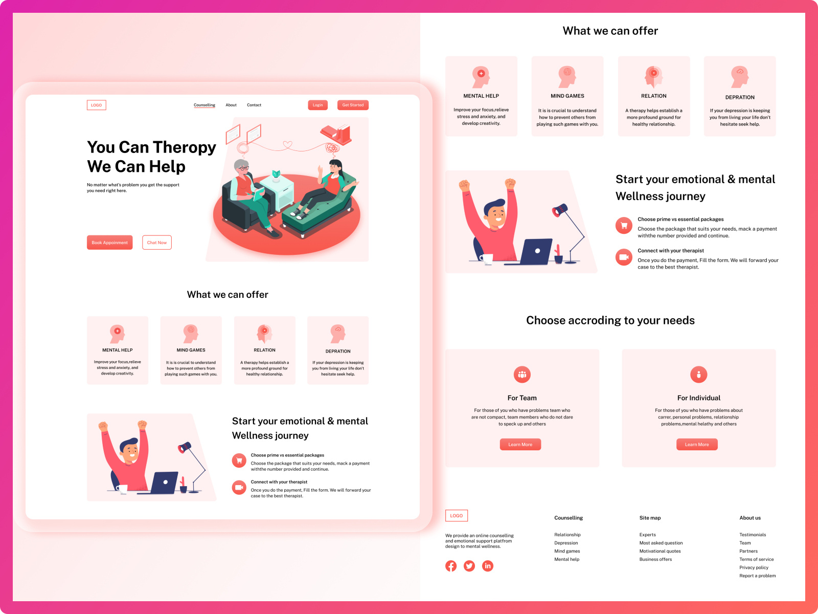 Psychologist Website Ui Design 2021 by Sajal Mozumder 🏅 on Dribbble
