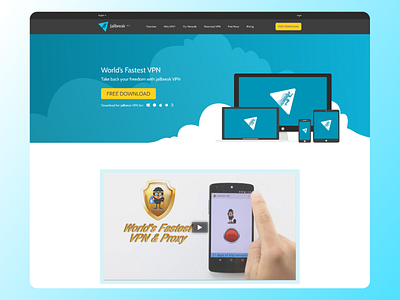 Jailbreak VPN Website UI Design Figma