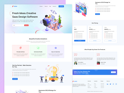 SISU Saas Design Agency Landing Page Design.