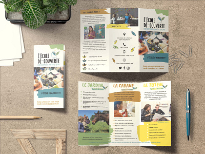 L'Ecole Dé-couverte (part 2) branding brochure brochure design leaflet leaflet design