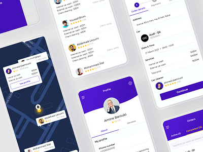 Portwash - Mobile app design