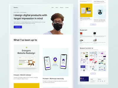 Brahim - Portfolio website design