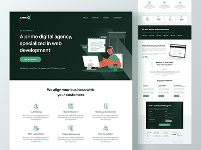 SprintX Agency - Landing page design