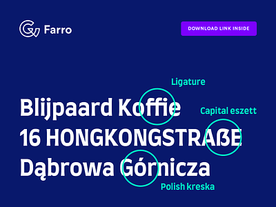 Farro download font latin type design typeface