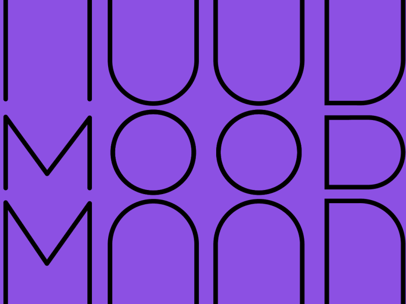 MOOD cute funny motion graphic typography