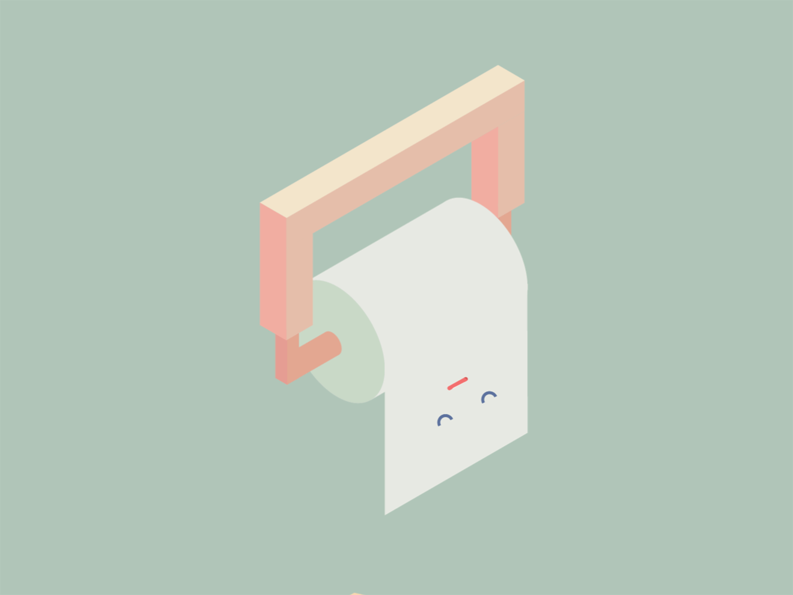 toilet paper 2d animation after effects animation motion graphic