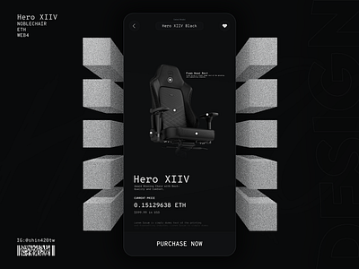 Noblechair Chair Page for Purchase. branding cart cartpage chair design dribbble inspired by quan noblechair product page ui