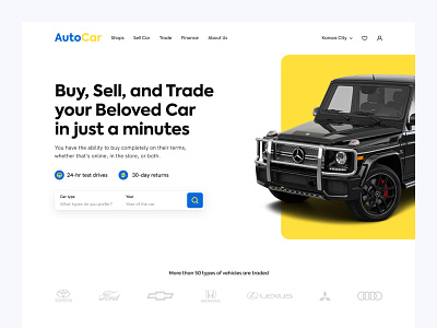 Buy, Sell, Trade Car - Website automotive car concept design mobile app design product ui ui design web design website