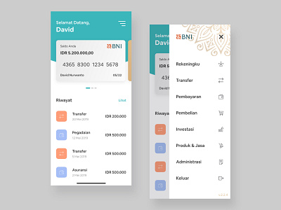 Mobile Banking bank indonesia mobile app redesign ui design