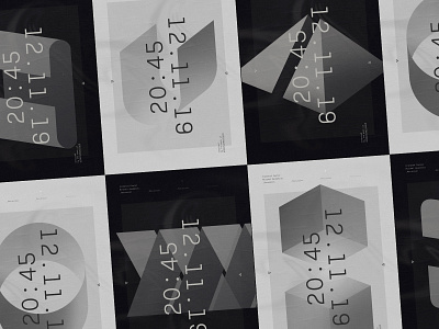 Recursive–02 3d art design minimal poster shapes vector