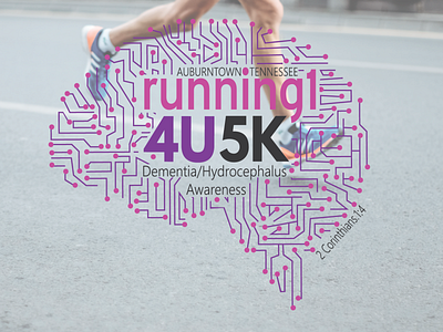 Running 14U 5K for Dementia/Hydrocephalus 2016 5k branding design icon illustration logo tennessee
