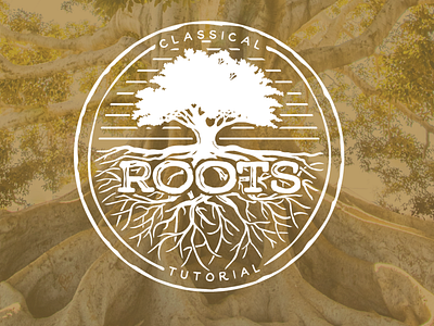 Roots Classical Tutorial branding design icon illustration logo oak school tennessee tree typography