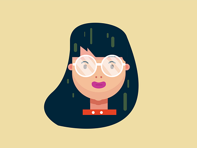 Flat Illustration - Girl design girl girl character illustration vector