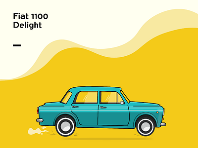Car Illustration - Fiat 1100d