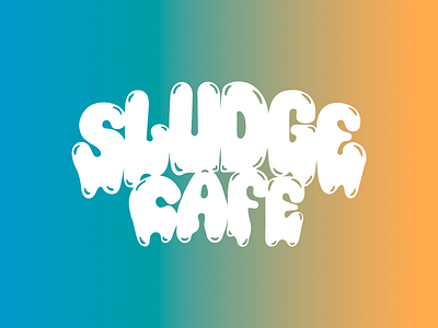 Sludge Cafe Brand ID branding design illustration logo typography vector