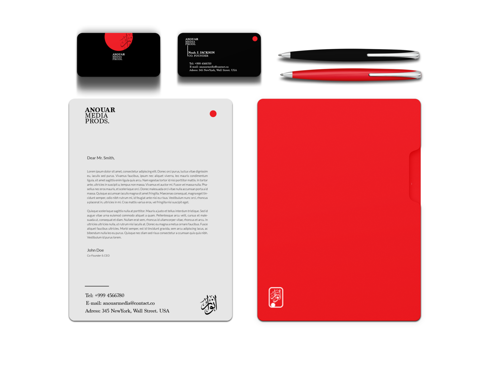 media production company logo by Hassan Amharrar on Dribbble