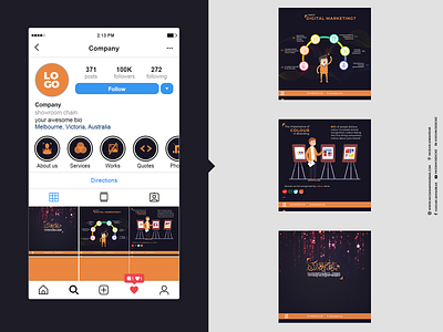 Social Media Posts Instagram Carousel