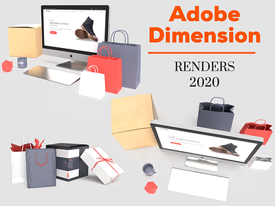 Adobe Dimension Branding renders 3d branding design illustration logo mockup mockup design mockup psd mockup set mockup template ogo typography ui uiux