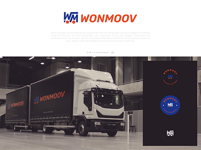 𝕎𝕆ℕ𝕄𝕆𝕆𝕍 | movers logo design