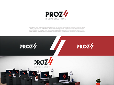 Prozy | digital agency logo design