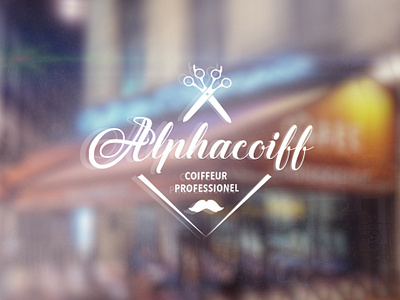 AlphaCoiff Barber Shop Logo artist barber logo barbershop calligraphy and lettering artist fes hairdresser maroc meknes morocco rabat saloon tanger typography typography design