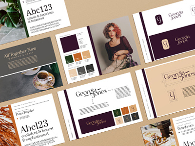 Personal Branding Package - Georgina Jones brand package branding clean color palette design feminine graphic design logo logo design modern personal brand personal branding simplistic typography vector