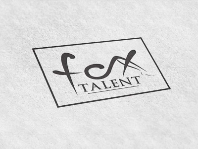 Fox Talent branding design logo typography vector