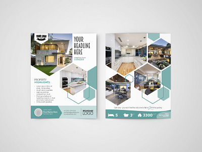 Real Estate Property Flyer brochure brochure design design flyer flyer design vector