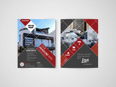 Real Estate Property Flyer brochure brochure design design flyer flyer design vector