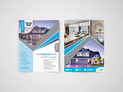 Real Estate Property Flyer brochure brochure design design flyer flyer design vector