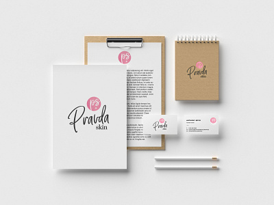 Stationery Package branding design logo stationery typography vector