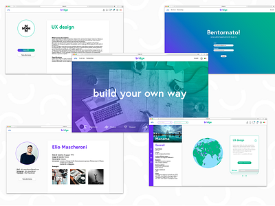 Bridge Platform branding design designer prototype ui ux uxui web website xd design