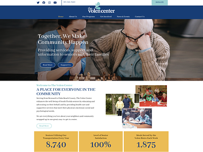 The Volen Center website branding nonprofit ui website design