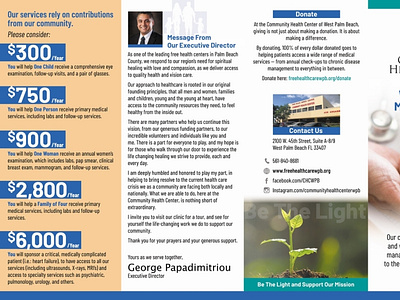 Community Health Center donations appeal brochure