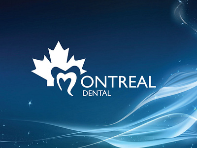 Montreal Dental Logo branding dental logo design healthcare identity branding identity design illustration logo typography vector