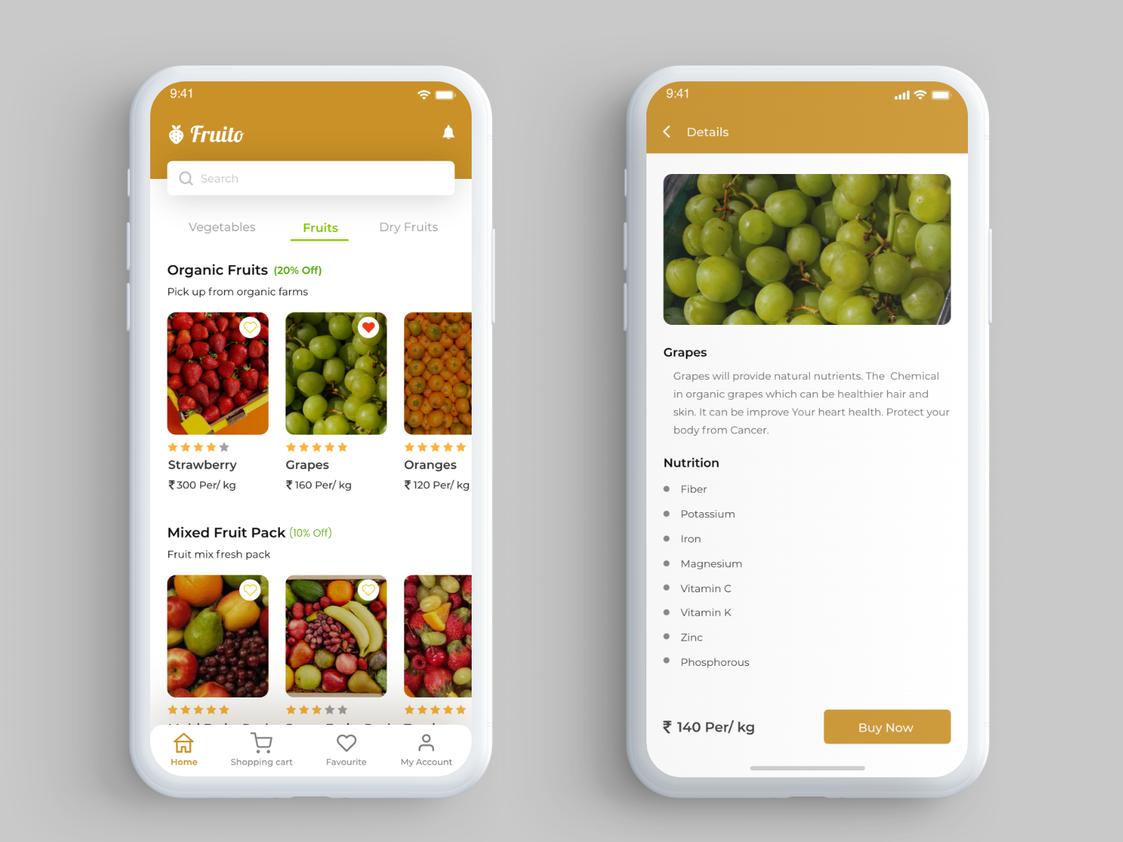 Fruito Online Fruit Delivery App by Ashish Chutake on Dribbble