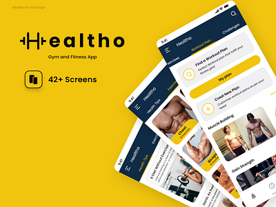 Healtho Gym and Fitness Self Trainer App