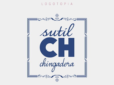 Logotopia - Sutil Chingadera branding design illustration logo vector